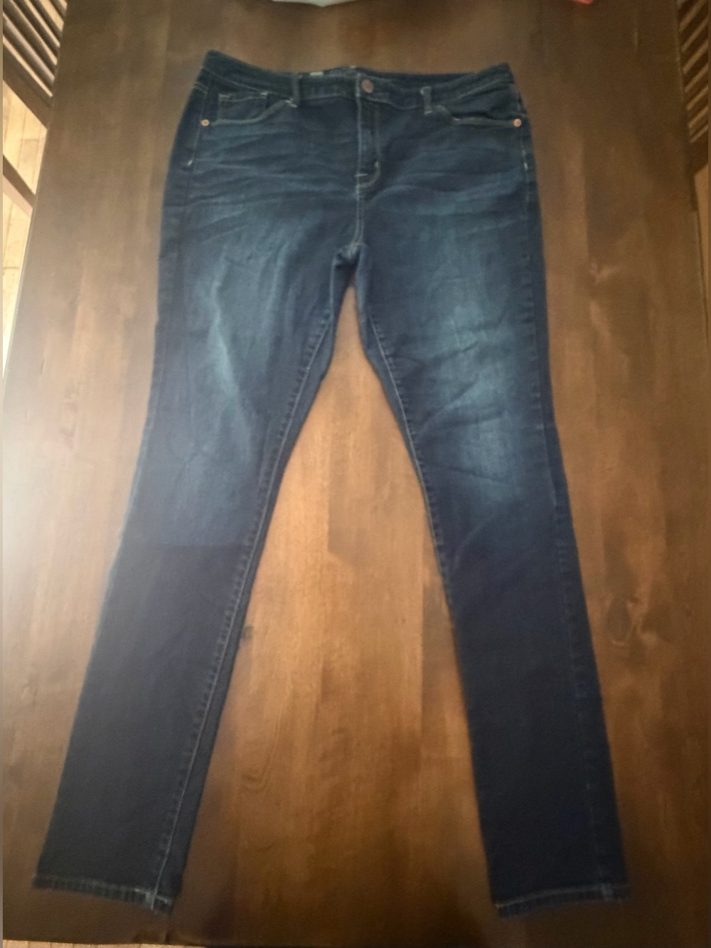 Mossimo Curvy Skinny Blue Jeans 14 Tall